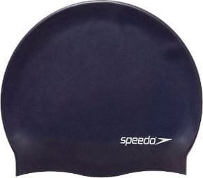 Speedo Silicone Swim Cap Nero FLAT