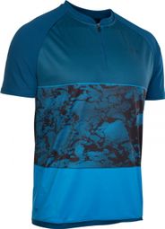 ION Traze AMP Kurzarmtrikot mit halbem Reißverschluss in Blau