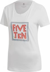 T-shirt Femme adidas Five Ten GFX Tee Blanc