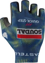 Castelli Competizione Soudal Quickstep Short Gloves Blue