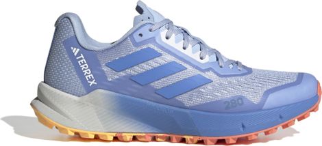 Womens adidas Terrex Agravic Flow 2 Coral Blue Trail Running Schuh