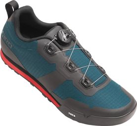 Zapatillas giro tracker para bicicleta de montaña azul