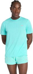 New Balance Athletics Blue Heren Jersey met korte mouwen