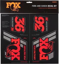 Fox Racing Shox Stickers Heritage 2019 Red