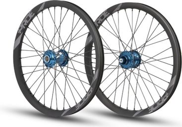 Paire de Roues Carbone Pro 20 Pride Wave Gris Control Bleu