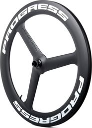 Roue Avant Progress A-7F Disc Blanc 3-Bâtons | 12x100mm | Center Lock