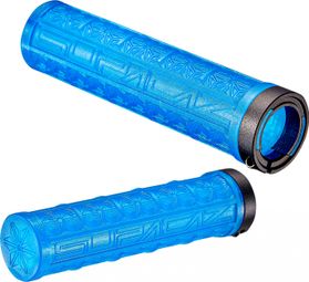 Pair of Supacaz Grizips Fluorescent Blue