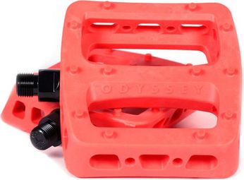 Paire de Pédales Plates Odyssey Twisted Pro PC Rouge