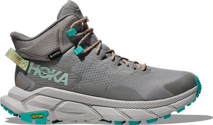 Hoka Trail Code GTX Heren Buitenschoenen Grijs/Blauw