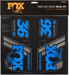 Kit Stickers Fox Racing Shox Heritage Bleu