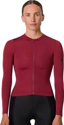 Rapha Pro Team Lichtgewicht Bordeaux Jersey met lange mouwen voor dames