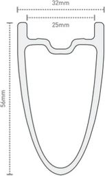 Roue Arrière Enve SES 4.5 700mm | 12x142mm | CenterLock | Noir/Blanc — vue 4