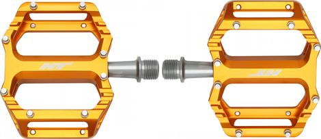 Paar platte pedalen HT Components AR09 Oranje