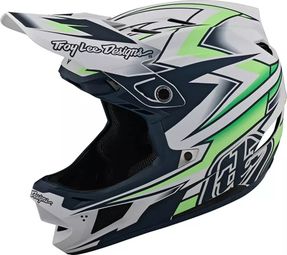 Troy Lee Designs D4 Composite Helmet qualifier White/Green