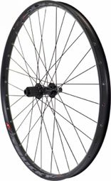 ROUE VTT 27.5  PLUS TRUCKY 35 DISC ARRIERE NOIR MOY CENTERLOCK MT400 11-10V. (TUBELESS ET TUBETYPE) POUR AXE TRAVERSANT 12-142  POUR PNEU 27.5X2.20-2.80  - JANTE INTER 35mm