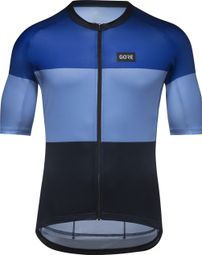 Gore Wear Spirit Stripes Short Sleeve Jersey Blue/Black