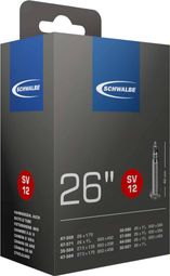 Cámara de aire estándar SchwalbeSV12 26'' / 27,5'' Presta 40 mm
