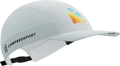 Casquette Compressport 5 Panel Light Ironman 2025 Blanc