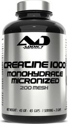 Creatine 1000 Monohydrate Micronized (45 Caps) - Addict Sport Nutrition -  Créatines
