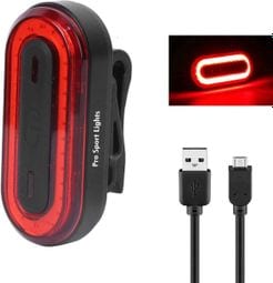 Feu arrière rouge - rechargeable par USB - Feu de vélo LED