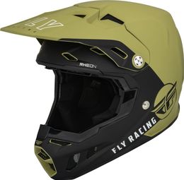 Fly Racing Fly Formula CC Centrum Fullface Helm Olijf Groen Mat / Zwart