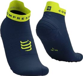 Compressport Pro Racing Socks v4.0 Run Low Blau Grün