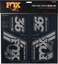 Kit Stickers Fox Racing Shox Heritage Noir Stealth