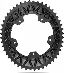 AbsoluteBlack Premium Oval Sub-Compact 110/5 BCD Chainring For Shimano Cranks 10-11S Black