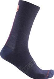 Paar Castelli Racing Stripe 18 Socken Blau