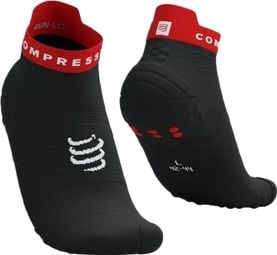 Compressport Pro Racing Socks v4.0 Run Low Negro/Rojo