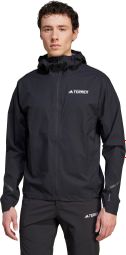 Wasserdichte Jacke adidas Terrex Xperior Light Rain Schwarz Herren