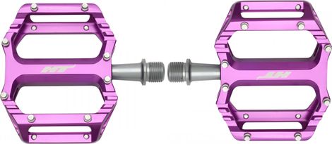 Paar platte pedalen HT Components AR09 Paars