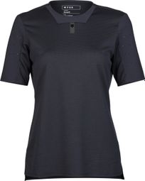 Maillot de manga corta Fox Defend para mujer Negro