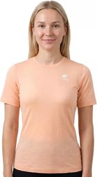 T-shirt technique femme Fjork Merino Bjork MC 140 en laine mérinos – respirant  thermorégulateur et anti-odeurs clair