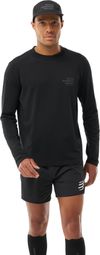 Compressport Performance Night Running Squad hardloop-T-shirt, zwart, heren