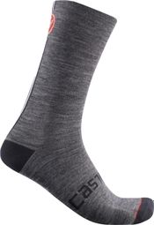 Paire de Chaussettes Castelli Racing Stripe 18 Gris