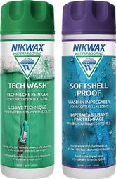 Lessive Tech Wash 300 ml et imperméabilisant Softshell Proof 300 ml