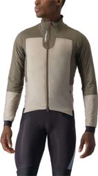 Castelli Fly Thermal Beige/Bruin Lange Mouw Jas