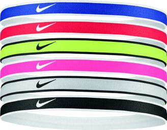 Fascia sottile x6 Nike Swoosh Sport Headband 2.0 multicolore