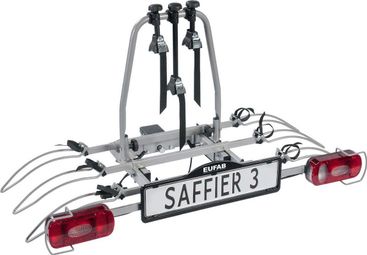 Eufab -  Porte-vélos 3 Vélos Basculant Sur Attelage Saffier 3  - En 7 Broches - Eufab