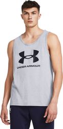 Under Armour Sportstyle Logo Tank Grey Men's