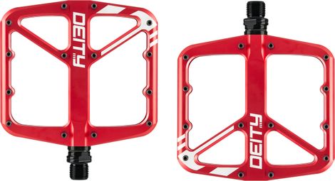 Paire de Pédales Plates Deity Supervillain Rouge