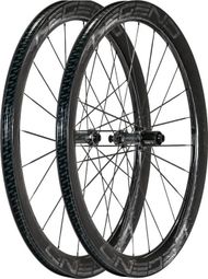 Carbon-Laufradsatz 48P Aero PRO5 CSR Keramik Rennrad Disc Carbonspeichen / 700mm / 12x100-12x142mm / Centerlock