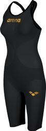 Costume da bagno donna Arena Powerskin Carbon Air² con retro chiuso nero oro