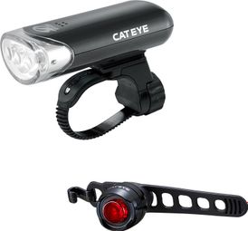 Juego de luces Cateye HL-EL135 y ORB negro