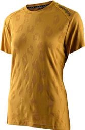Troy Lee Designs Lilium Jacquard Honey Yellow - Camiseta de manga corta para mujer