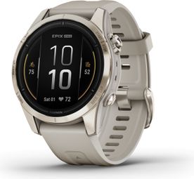 Montre de Sport Garmin Epix Pro Gen 2 Sapphire Titane 42mm Beige Or