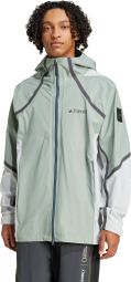adidas Terrex National Geographic Waterproof Jacket Green Homme