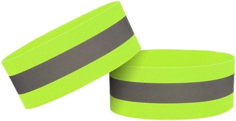Bracelet réfléchissant à velcro de 4 cm pour vélo et course à pied