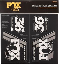 Fox Racing Shox Heritage Silver Stickers Kit
